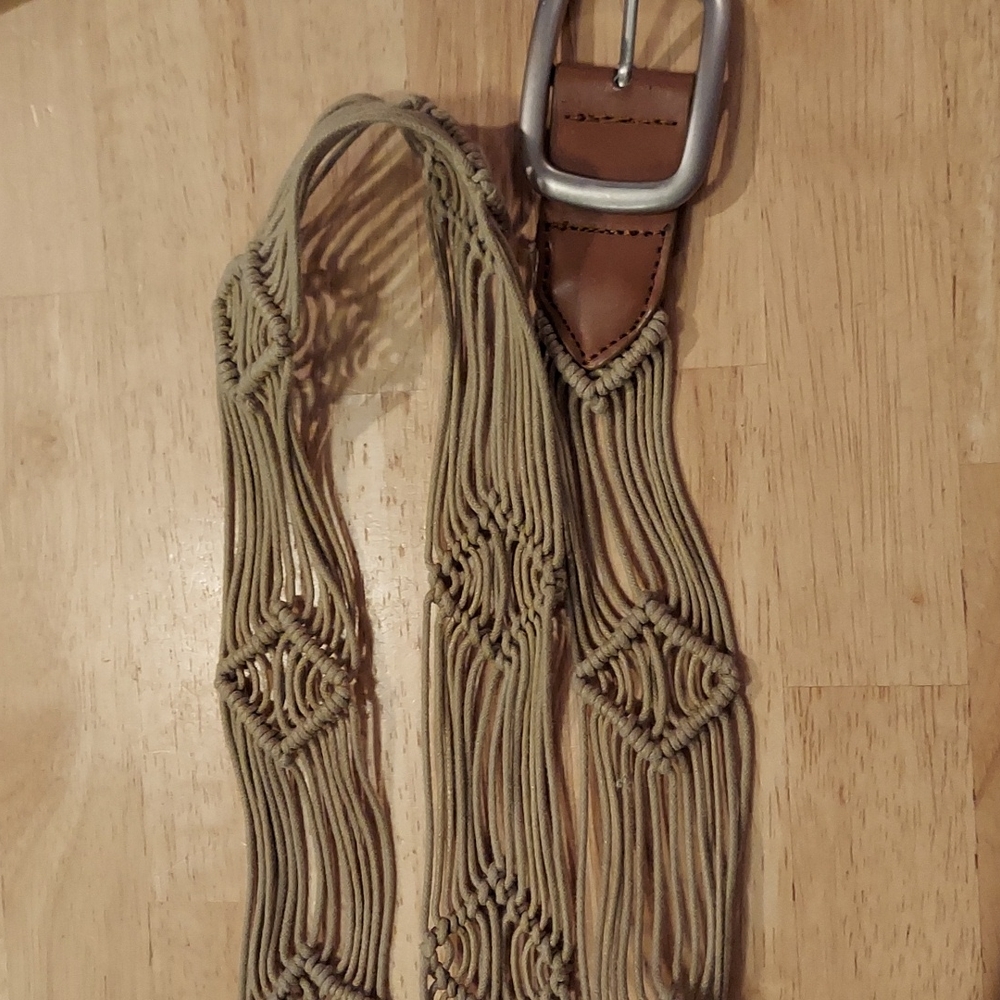 Macrame braided woven boho western belt